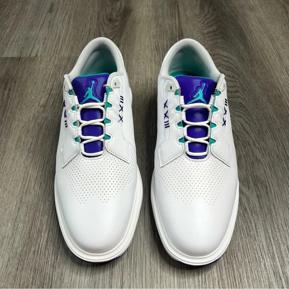 New Jordan ADG 5 White Grape Ice FQ7874-100 Golf Shoes Mens size‎ 9 Purple Nike